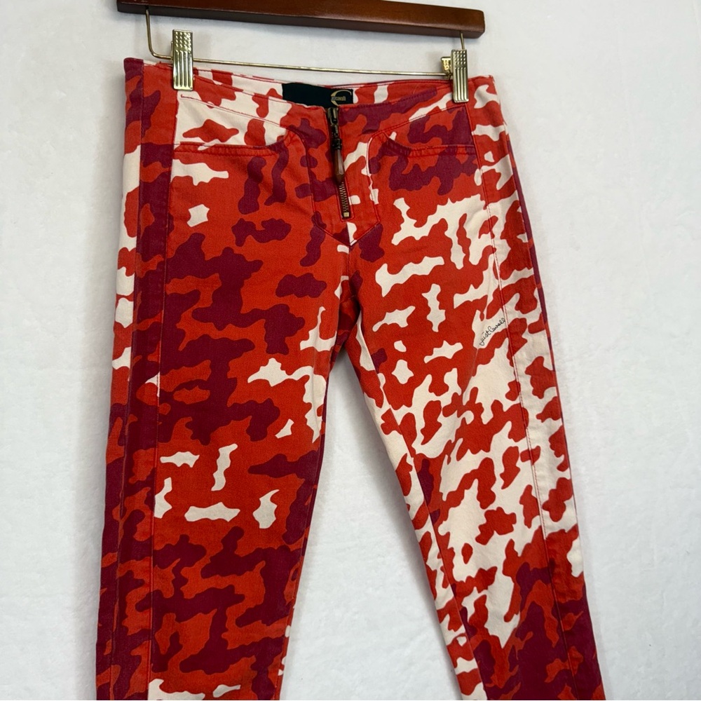 Roberto Cavalli Vibrant Red and White Skinny Jeans - Picture 3 of 16